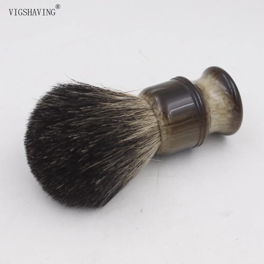 VIGSHAVING 24 ملليمتر عقدة الراتنج مقبض الرجال النقي الغرير الشعر الحلاقة فرشاة VIGSHAVING 24 ملليمتر عقدة الراتنج مقبض الرجال النقي الغرير الشعر الحلاقة فرشاة