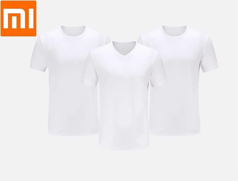 Xiaomi Cottonsmith Мужская машинная моющаяся футболка с переводными картинками влагопоглощающая быстросохнущая дышащая белая мужская толстовка с коротким рукавом - Цвет: white L