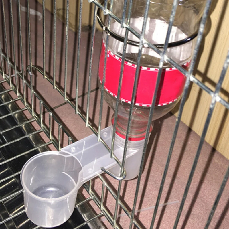 2 шт. Новое поступление кормушки поилки для птиц чашка для птицы голубь птица аксессуары портативная пластиковая прозрачная бутылка для воды