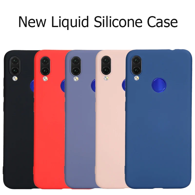 Чехол для Xiaomi Redmi Note 7 жидкий Силиконовый ТПУ мягкий чехол Xiomi 7S Note7 чехлы телефонов