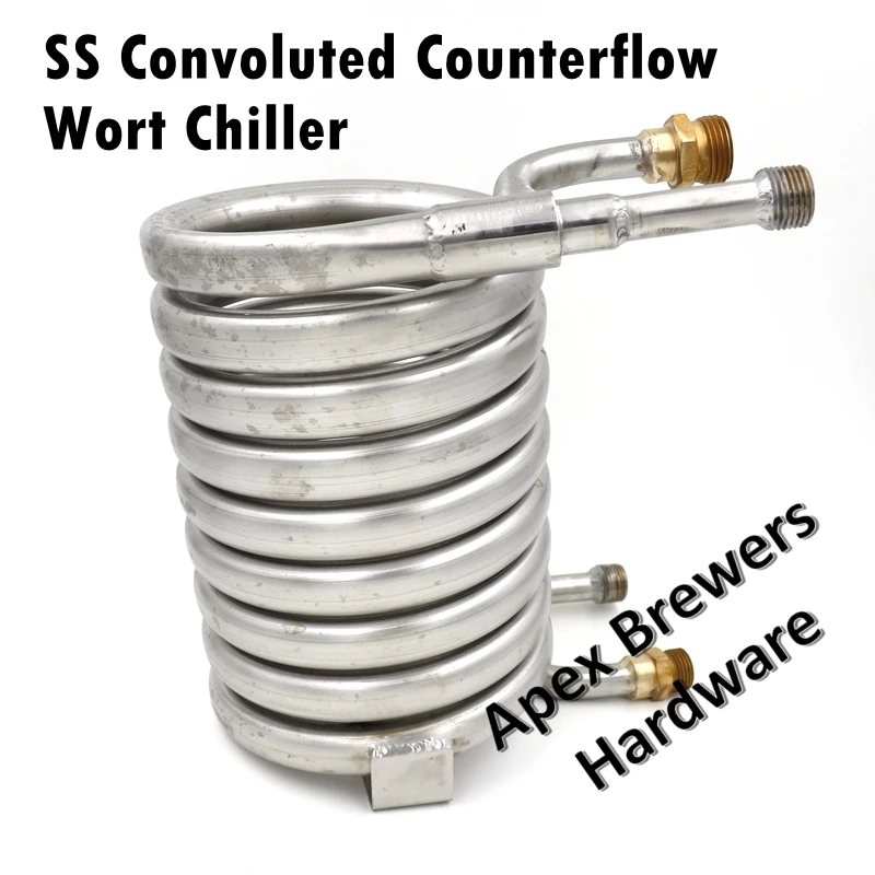 Stainless Counterflow Wort Chiller SS304 Heat Exchanger Brewing