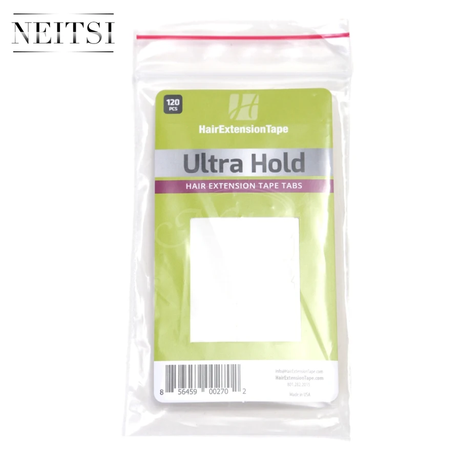 

Neitsi 10sheets 120pcs Ultra Hold Hair Extension Tape Tabs Original USA Adhesives Tape For Skin Weft Human Hair Long Hold Time