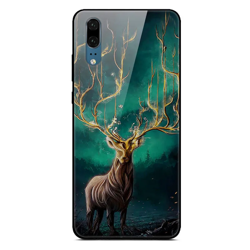 Для huawei P30 P20 Pro Lite чехол из закаленного стекла для телефона черный силиконовый чехол-Бампер для huawei P20 Lite P 30 Lite P20 Pro