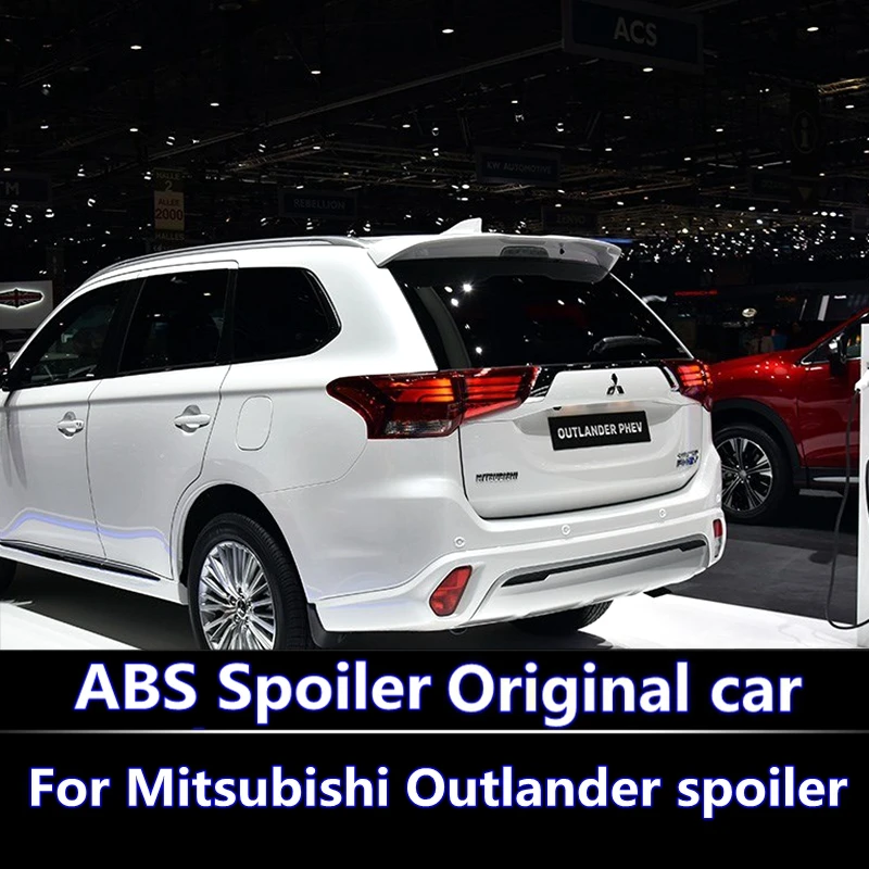 Для Mitsubishi Outlander 2013- спойлер высокого качества АБС пластик Неокрашенный Грунтовка задний багажник Багажник крыло задний спойлер