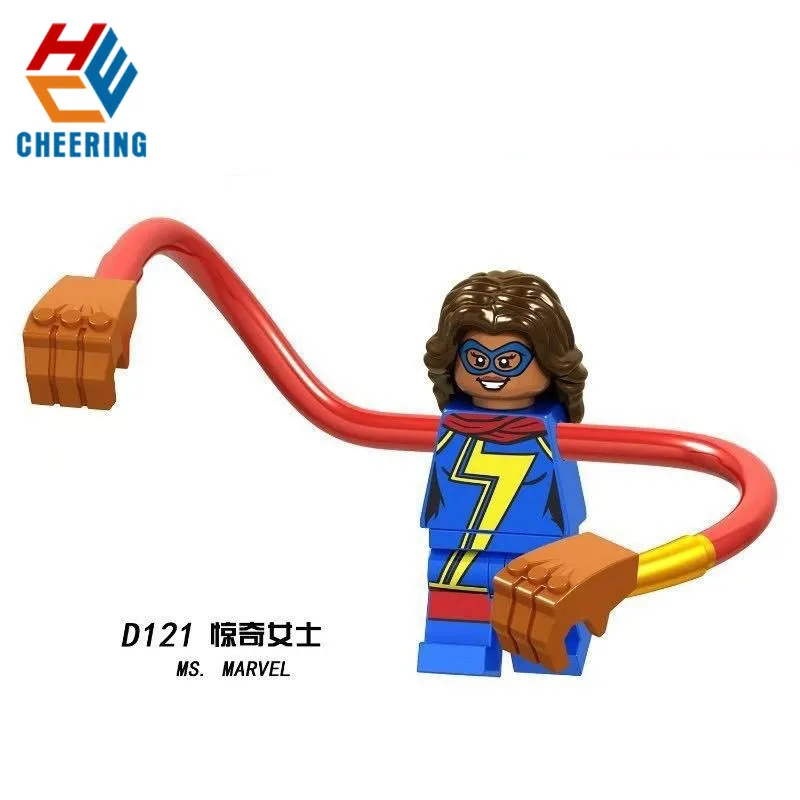 

Single Sale Building Blocks Wonder Woman Spider-Woman She Hulk Batwoman Female Captain Collection Figures For Children Toys D121