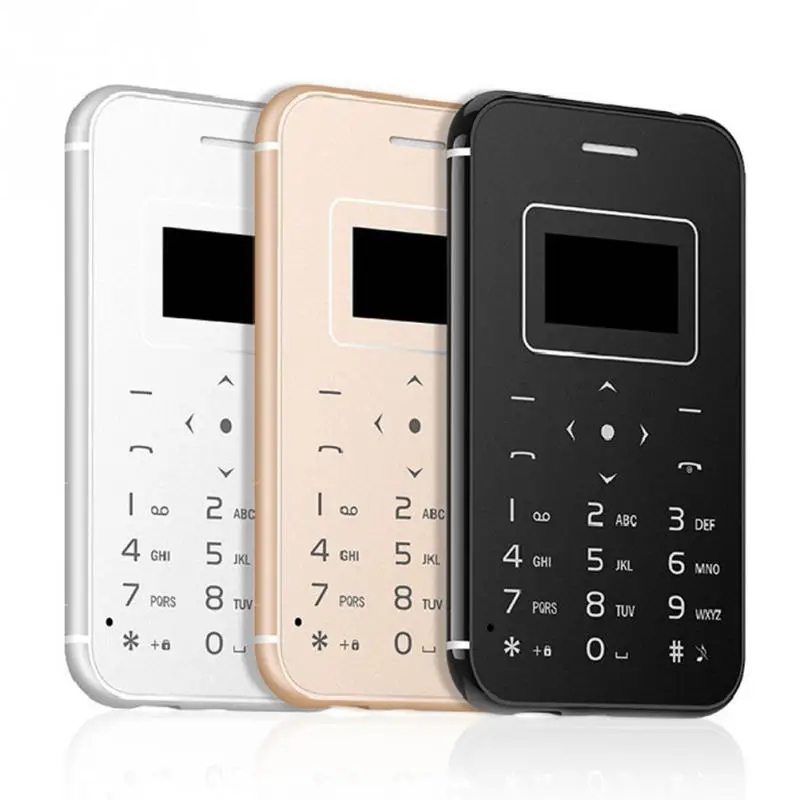 

New Mini Fashion Ultra-thin Students Card Mobile Phone Bluetooth Music Device For AIEK X8