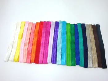 

Hot Sale 23colors 1.5cm Shiny Thin Elastic Hair Bands Satin Ribbon Headband Girls Headwear 60pcs/lot Free Shipping
