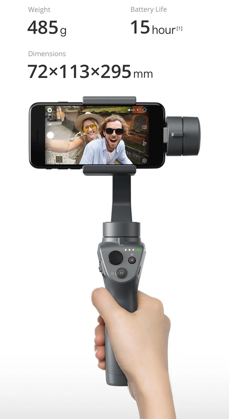 DJI Osmo Mobile 2 Ручной Стабилизатор 3-осевой портативный монопод с шарнирным замком с переменным фокусным расстоянием Управление панорама плавное воспроизведение видео движения таймлапс для смарт телефона