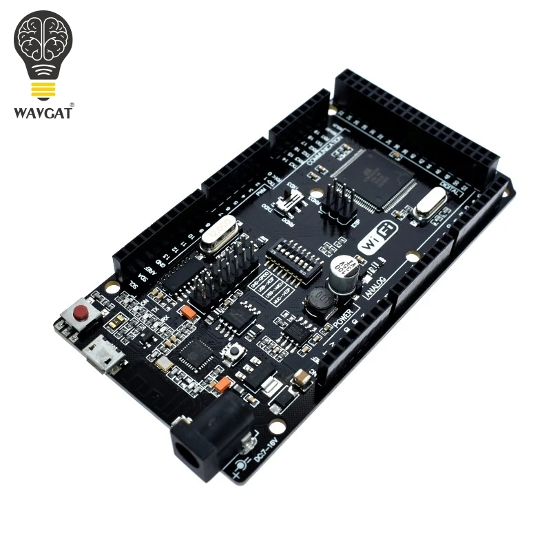 Comprar ¡WAVGAT Mega2560 + WiFi + R3 ATmega2560 + ESP8266 de memoria de 32Mb USB TTL CH340G! Compatible con Arduino Mega NodeMCU para WeMos ESP8266