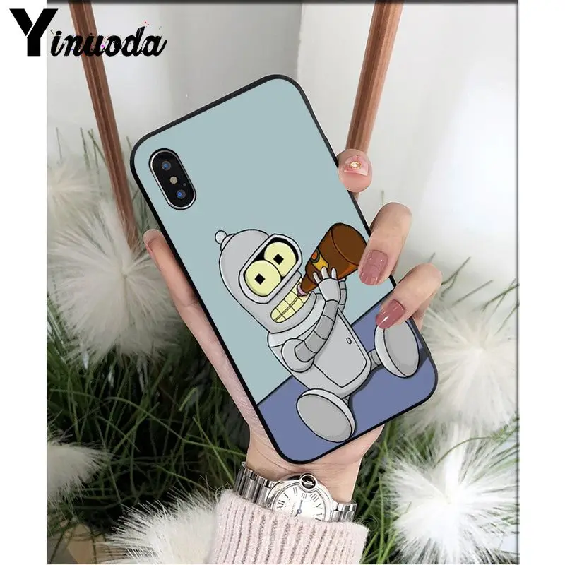 Yinuoda Futurama Bender ТПУ Мягкий силиконовый чехол для телефона чехол для Apple iPhone 8 7 6 6S Plus X XS MAX 5 5S SE XR Чехол для мобильного телефона s - Цвет: A6