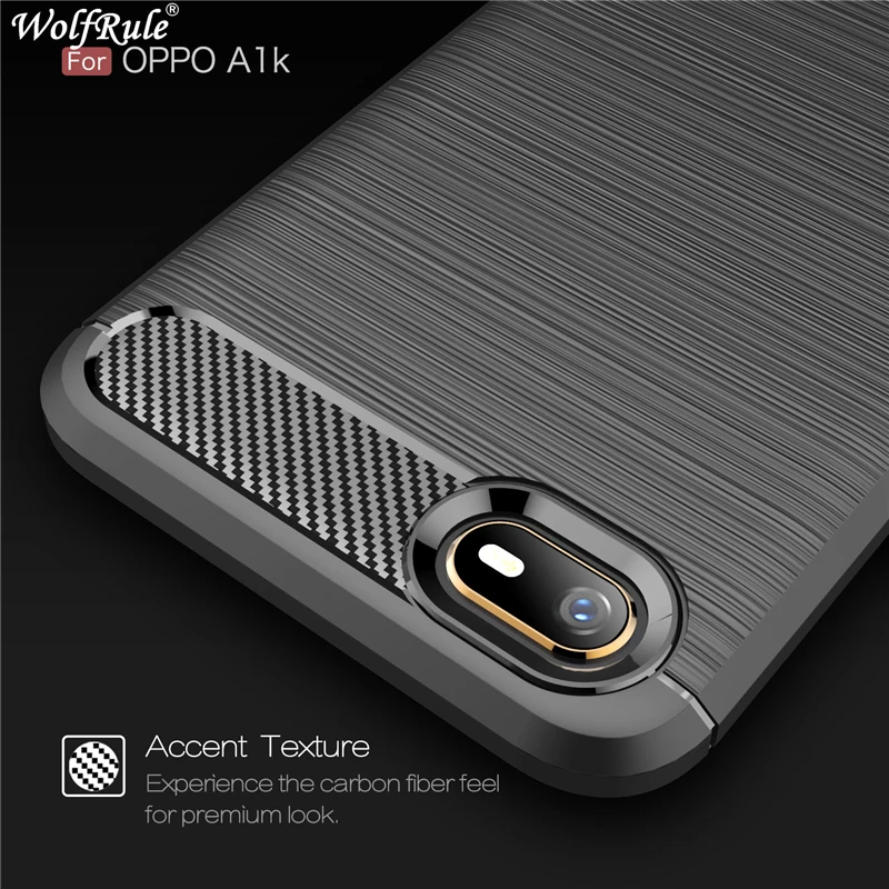 Wolfrule Case Oppo A1K Case Tough Bumper Carbon Fiber Cover For Oppo A1K Cover Silicon Shockproof Case For Oppo A1K A1 K CPH1923 Wolfrule Case Oppo A1K Case Tough Bumper Carbon Fiber Cover For Oppo A1K Cover Silicon Shockproof Case For Oppo A1K A1 K CPH1923