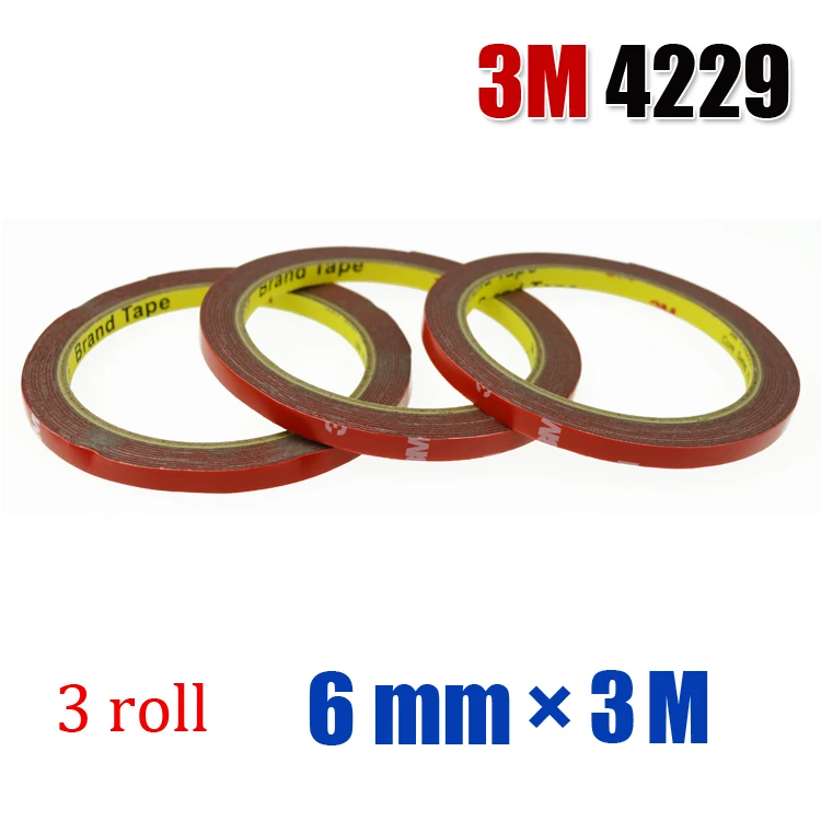 3M Scotch Double Sided Super Sticky Adhesive Tape Roll Auto Truck Essential 6mm