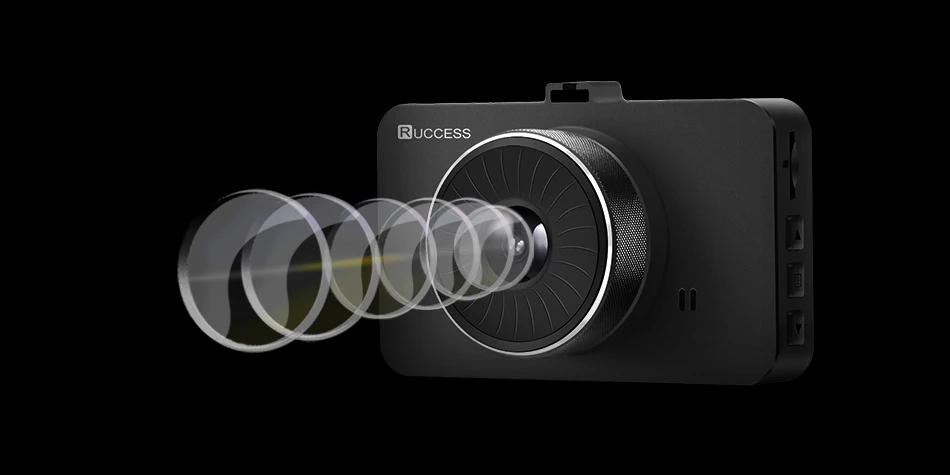 2 Ruccess H500 Car DVR Dash Cam Camera IPS 3 inch Full HD 1080P Dual Lens Parking Monitor Video Recorder Registrator DVRs