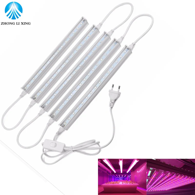 

85-265V Led Grow Light Full Spectrum T5 Tube LED Indoor Plant Lamp Hydroponic system Greenhouse LED Lamps for plants and Flower