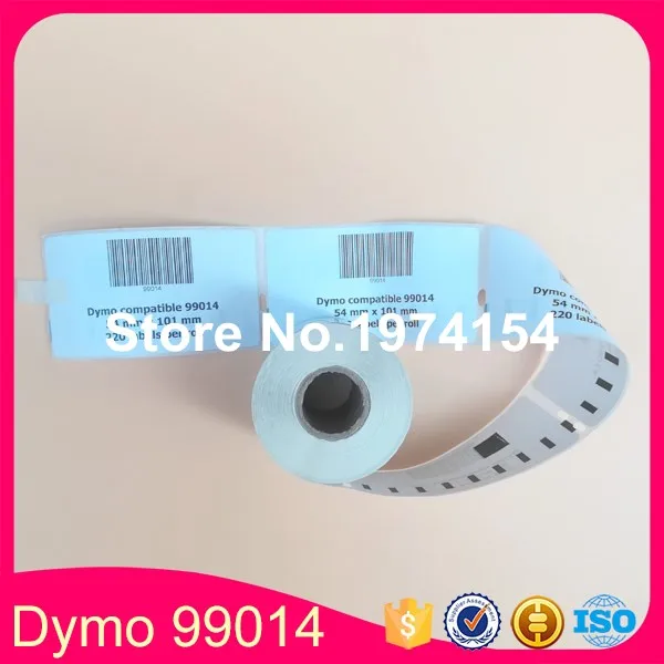 3 рулона 99014 совместимая наклейка с dymo принтер пустой белый стикер этикетки