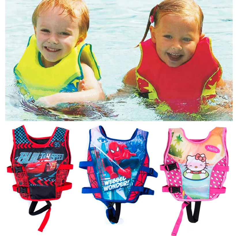2-10 Year Baby Non Inflatable Swim Vest Safety Baby Float Kid Swim Learning Boy Girl Assisted Swimwear Swimming Pool Accessories