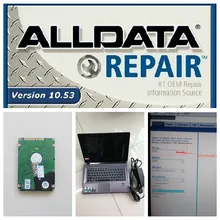 Auto repair software all data 10.53 alldata and mitchell software 2015 hdd installed in new laptop 4gb z485 full set