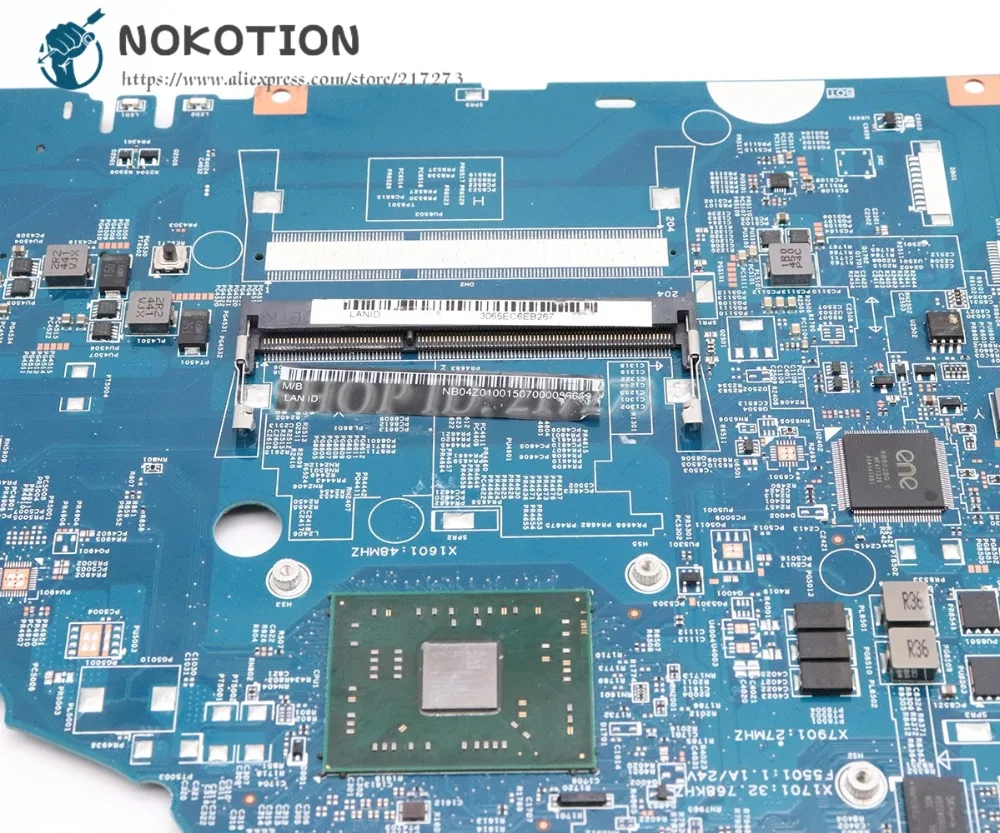 discount NOKOTION For Acer aspire E5-722 E5-722G Laptop motherboard R5 M335 GPU A8-7410 CPU DDR3 NB04Z01001