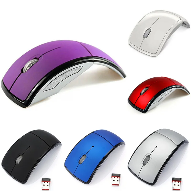 

JETTING 2017 Optical 2.4G Foldable Wireless Mouse Cordless Mice USB Folding Mouse Receiver