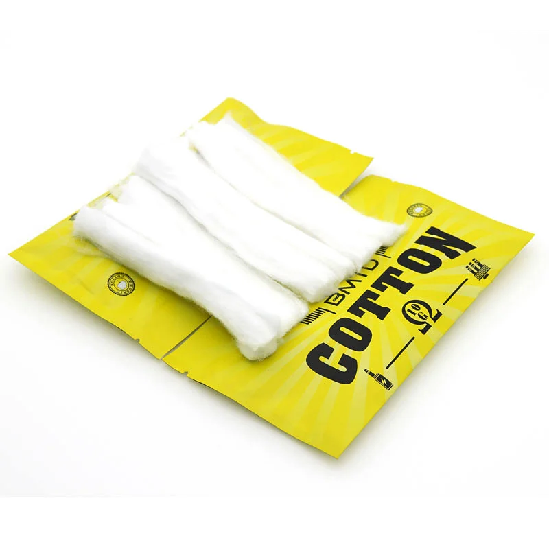 10 полосок/сумка Vape Качественный хлопок для электронных сигарет аксессуары DIY хлопок для обслуживаемый испаритель без ёмкости для жидкости