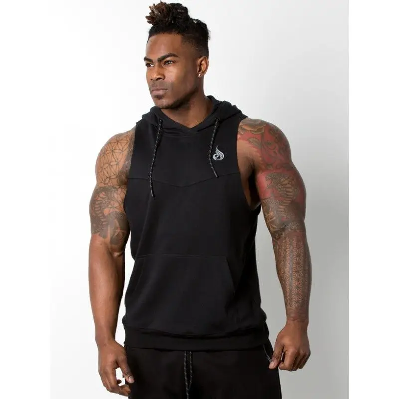 EEHCM 2018 Fashion Casual Classic Solid Color Cotton Hoodies Mens