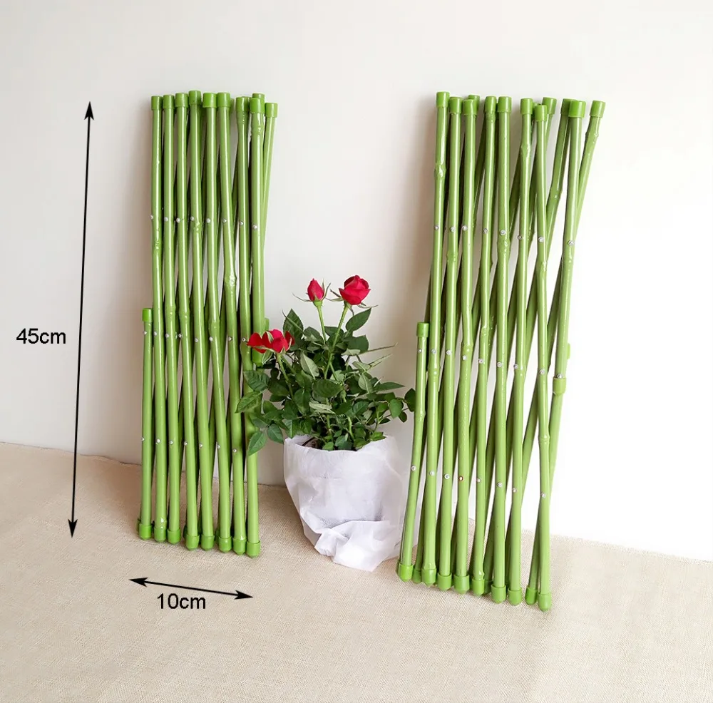 30x135 Cm Dekorasi Taman Pagar Pvc Dilapisi Pagar Bambu