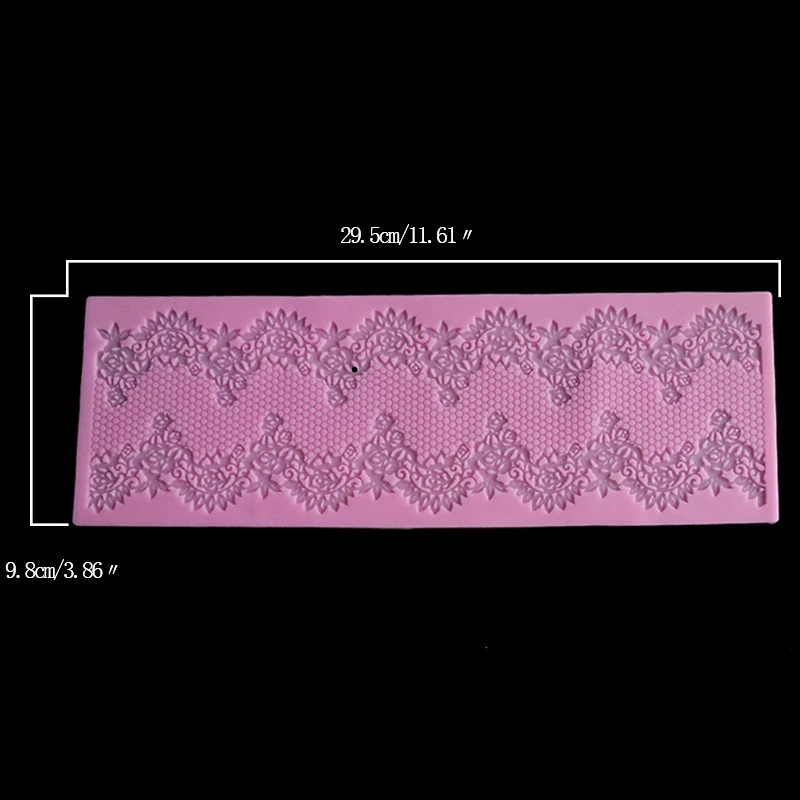 Aomily Красивая Кондитерская силиконовая форма для поделок, Цветочная кружевная форма для помадки, мусс с полями, декор для сахарной глазури, коврик для кондитерских изделий, инструмент для выпечки