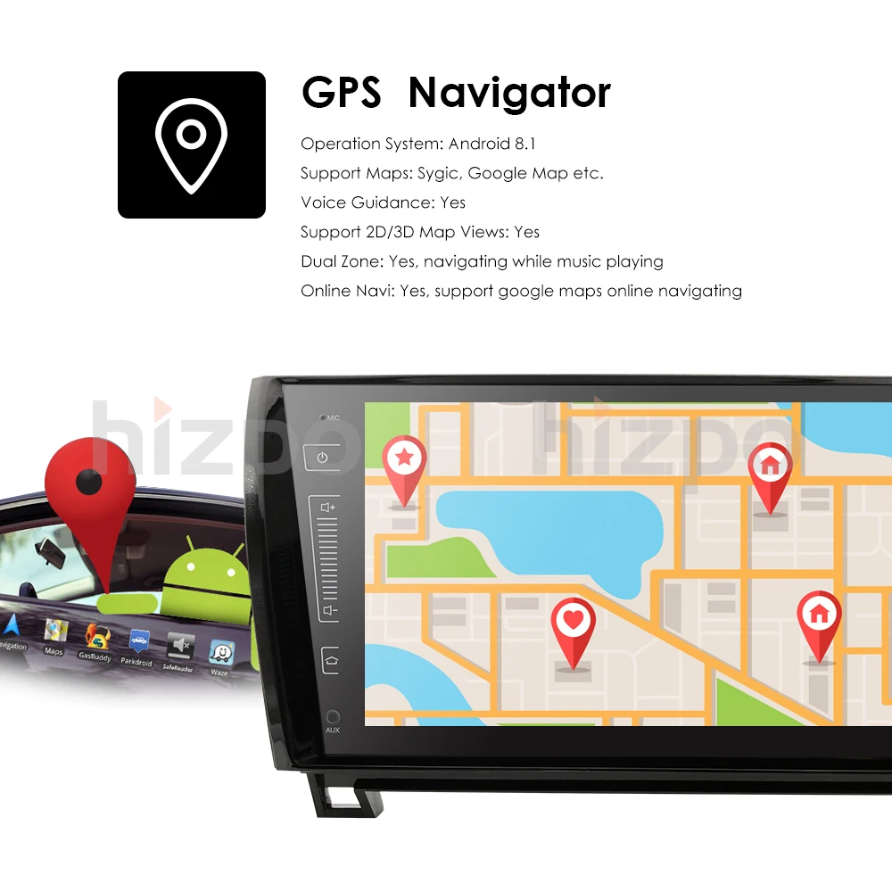 Discount 9" Quad-Core Android 8.1 Car Radio Head Unit Stereo GPS Sat Nav DAB+ for Sequoia /Tundra 19