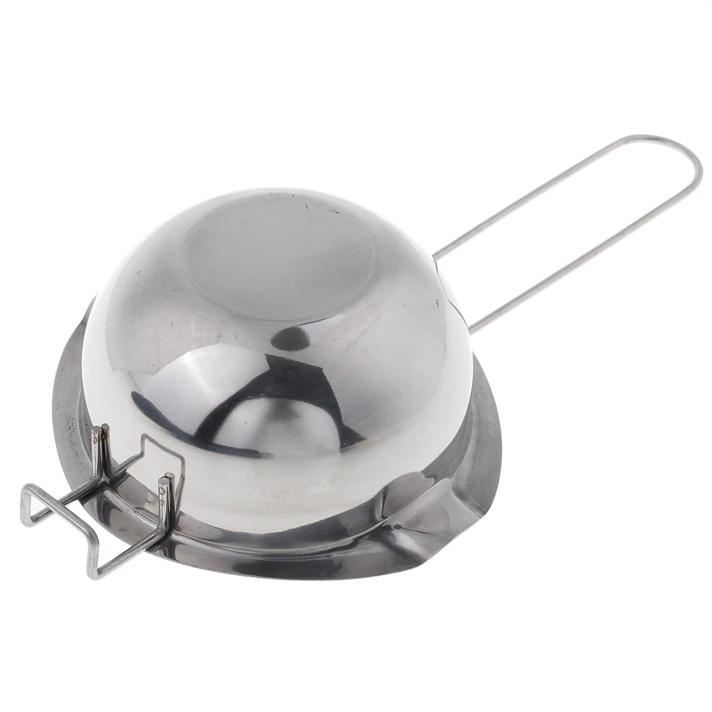 1 Set Stainless Steel Candle Wax Melting Pot Double Boiler Tool with 200pcs Tealight Cups Candle Wick Candle Making Kit