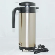 Большой объем прикуривателя 24 В 1.2л автомобильный нагрев из нержавеющей стали чашка горячей воды автомобильная электрическая чаша автомобильный нагреватель чайник 1200 мл