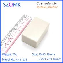 10 шт. 70*45*29 мм Пластиковый Небольшой корпус pcb дизайн электроники инструмент пластиковый корпус gps-управление устройство корпус
