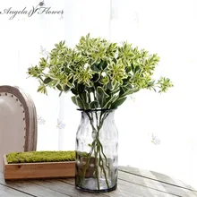 Искусственное растение альпийский Снежный лист белый зеленый имитационное растение свадебное украшение для дома и сада вечерние украшения для отеля Искусственный лист