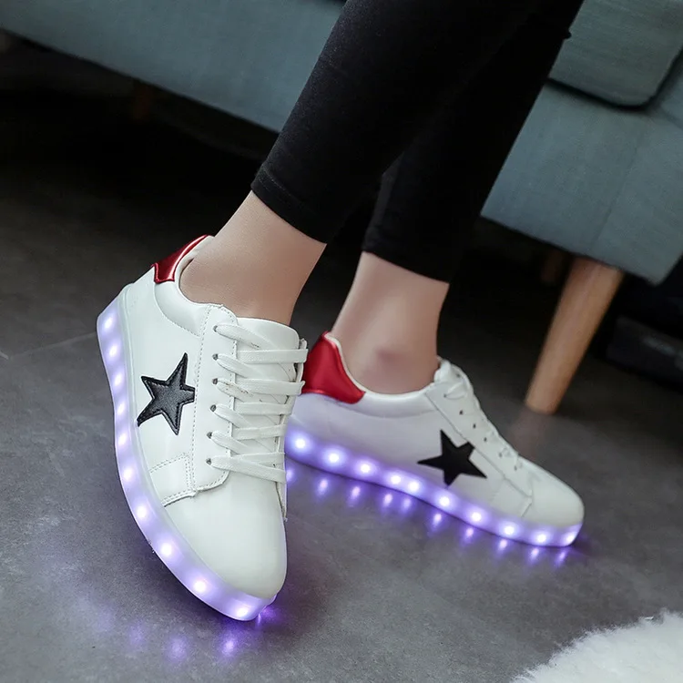 

2017 Children Shoes Kids Luminous Sneakers with Glowing Sole Kid Led Shoes for Girls Sneakers for Boy USB Charge
