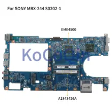 KoCoQin материнская плата для ноутбука SONY VPCYB3 MBX-244 материнская плата A1843426A S0202-1 48.4KY02.011 процессор EME4500