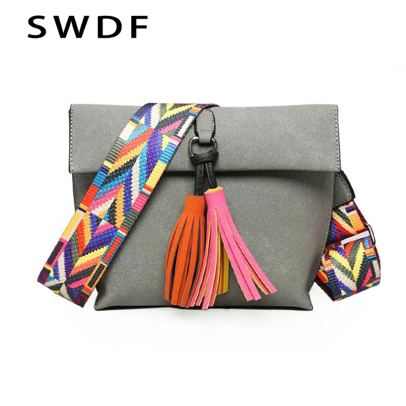 2019 جديد المرأة حقيبة ساعي شرابة Crossbody أكياس للفتيات حقائب كتف الإناث مصمم حقائب بولسا الأنثوية حقائب Muje