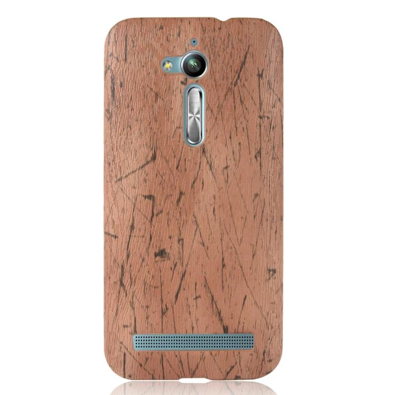 Asus Zenfone Go ZB500KL 5inch Wood grain PU leather +PC case_96