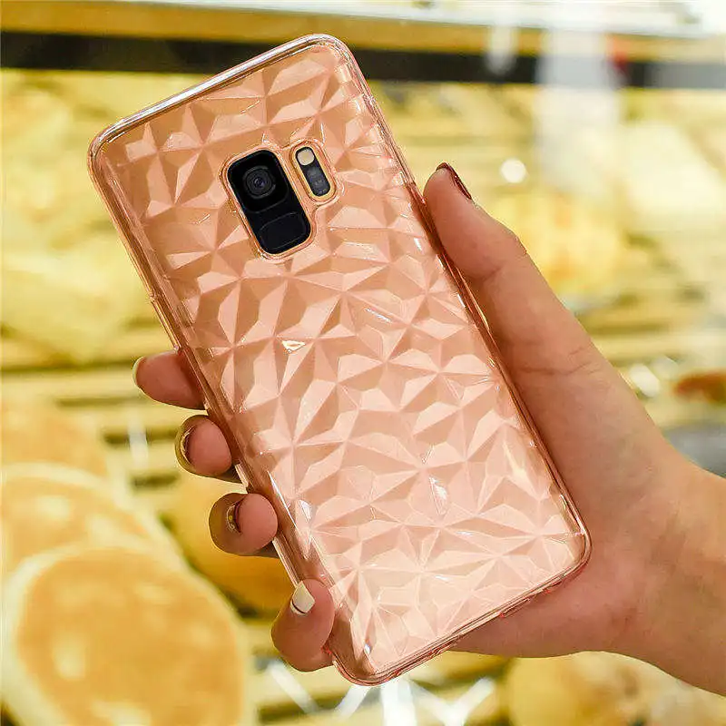 

Case For Samsung Galaxy S9 plus Note 9 Cover Bling Glitter Transparent Ultra Thin Cover For Samsung A5 A6 A7 A8 J6 J7 Case Soft