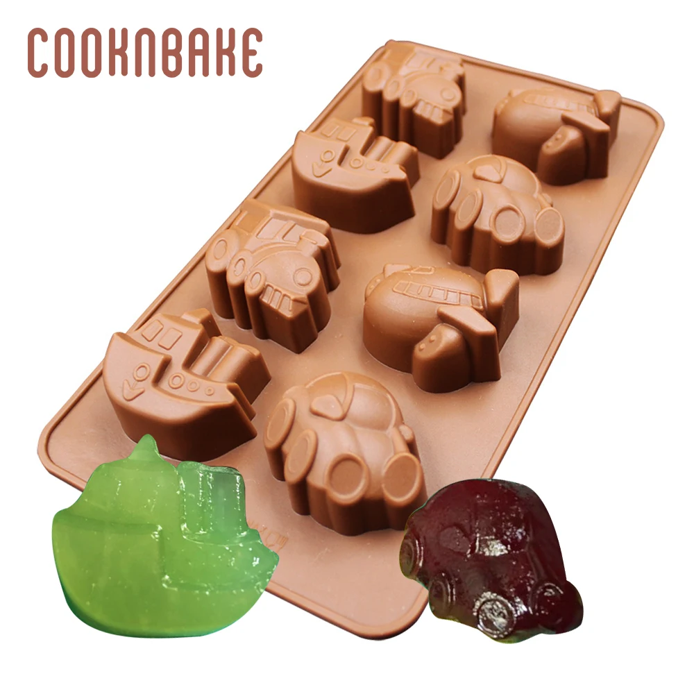 

Silicone Chocolate Mold Cake Decorating Molds gummy Candy Dessert Tool Biscuit Baking soap mould traffic tool Vehicle Car Ferry