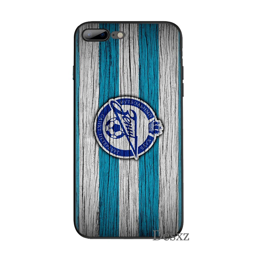 Cell Phone Case Silicone TPU for iPhone 7 8 6 6s Plus iPhone 11 Pro X XS Max XR 5 5s SE Cover Zenit football Club Logo Shell