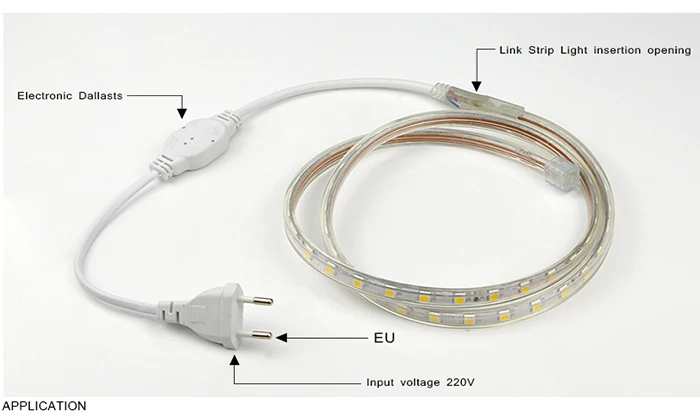 SMD 5050 AC 220 V Светодиодная лента наружная Водонепроницаемая 220 V 5050 V 220 V Светодиодная лента 220 V SMD 5050 Светодиодная лента светильник 5M 10M 20M 25M 220 V