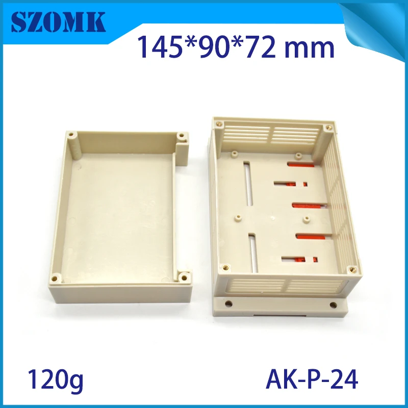 plastic din rail enclosure box junction housing abs control enclosure szomk din boxes power supply distribution project case  (3)
