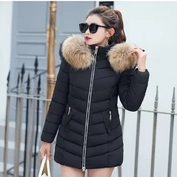 

Sell like hot cakes winter jacket coat warm Long women false women Winter coat slim Female jacket Warm cotton-padded jacket