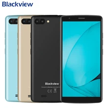 BLACKVIEW A20 Mobile Phone 5.5 inch Screen 1GB RAM 8GB ROM MTK6580M Quad Core Android GO Dual Rear Camera 3000mAh Smartphone