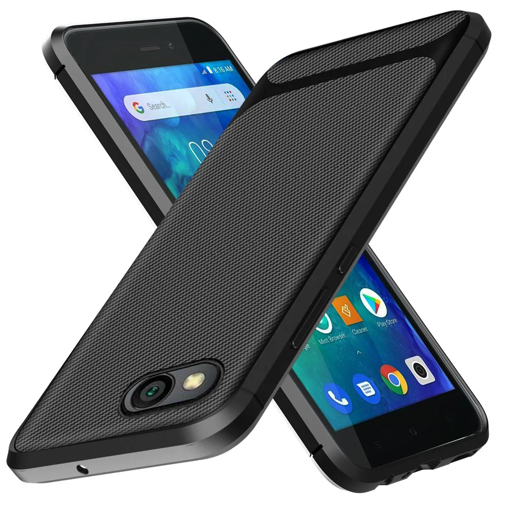 MAKAVO ل Xiaomi Redmi الذهاب حالة الكربون الألياف لينة سيليكون مرنة الهاتف حالات ل Redmi الذهاب