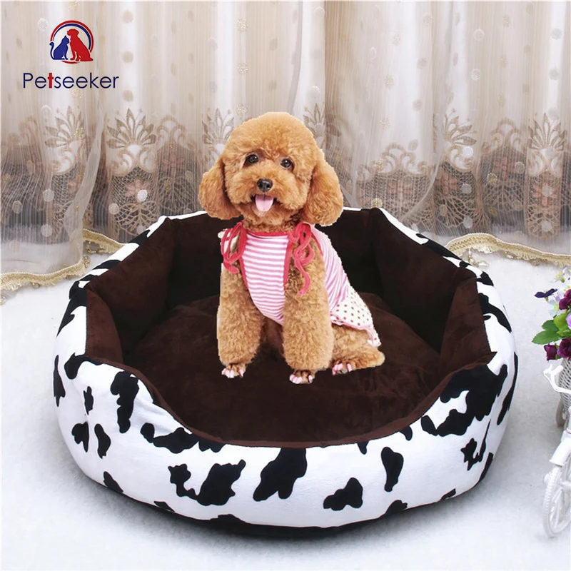 cheap Pet Dog Bed Mat Colorful Print Kennels Detachable Warming Cat House Pet Products for Large Dogs Puppy Dog Basket Sofa Bedding