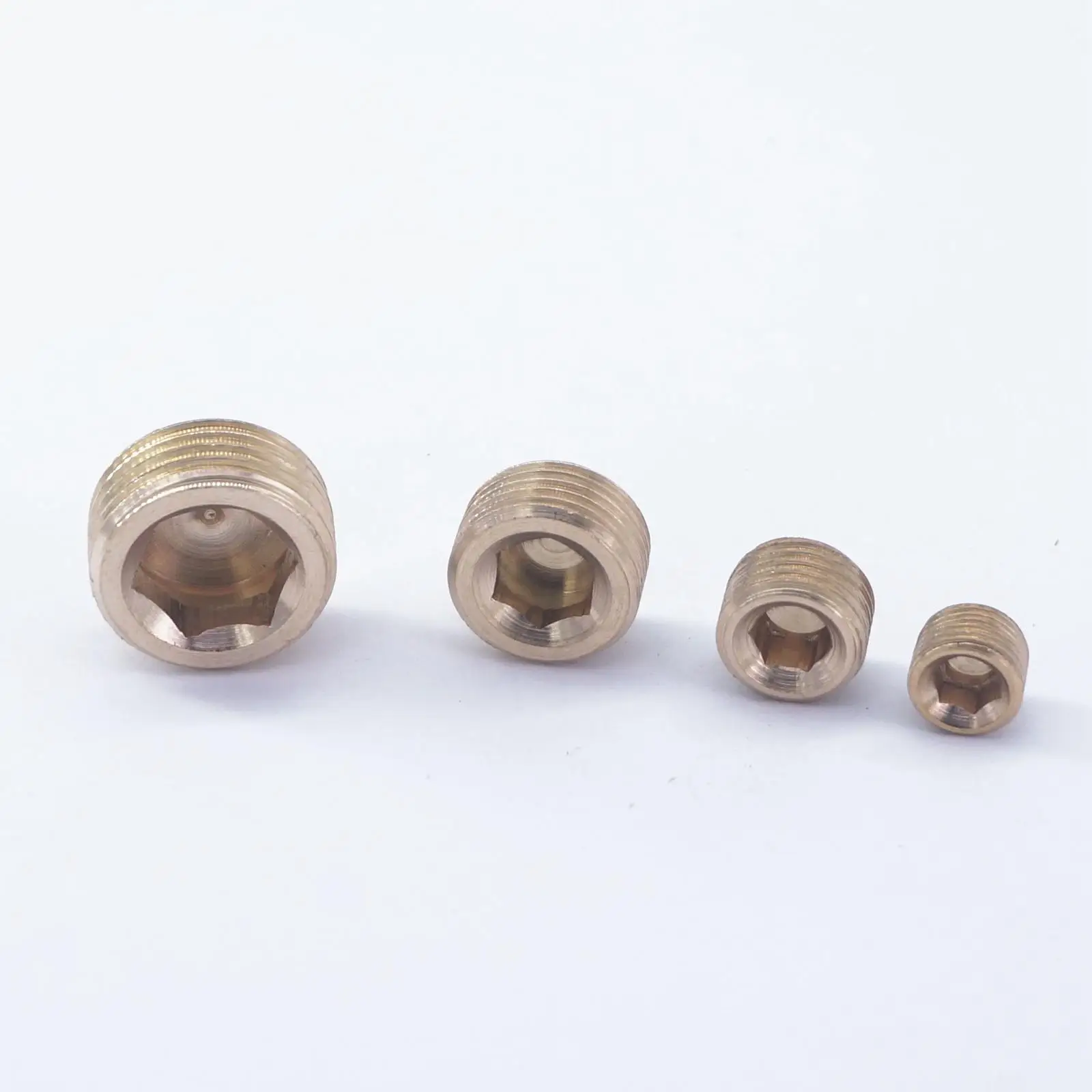 10 шт 1/8 &quot1/4&quot 3/8 &quot1/2&quot BSPP наружная Латунная Труба с потайной вилкой внутренняя