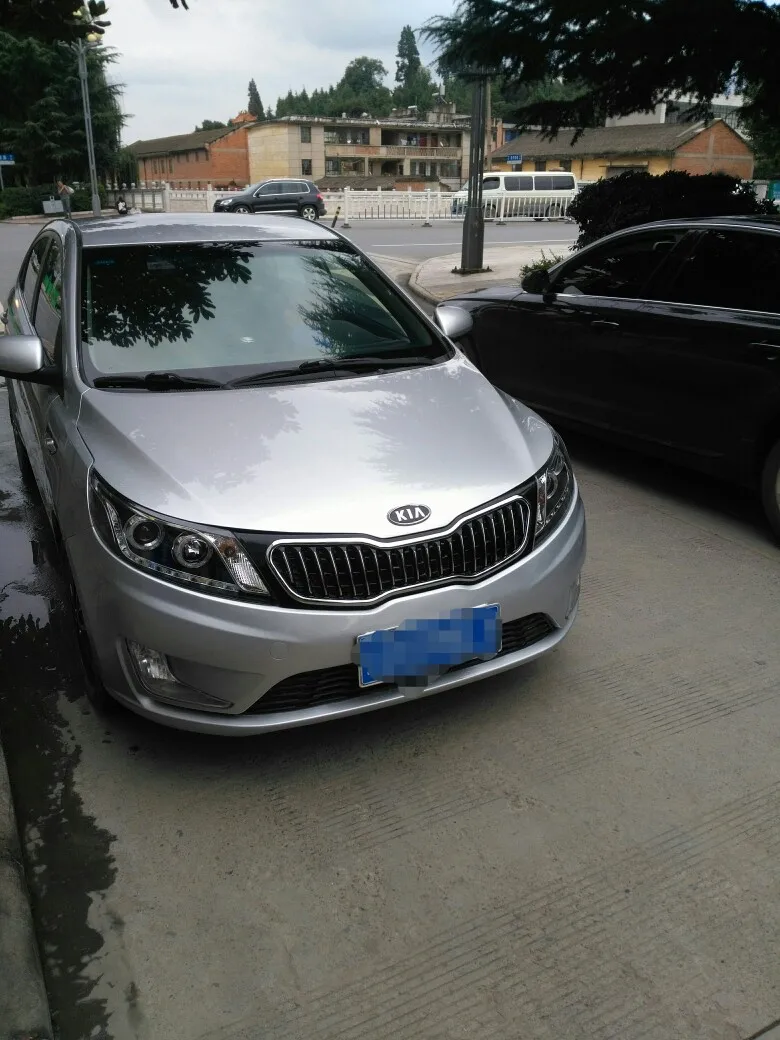 ABS пластик передний бампер с решеткой автомобиля для Kia K2 2011 2012 2013