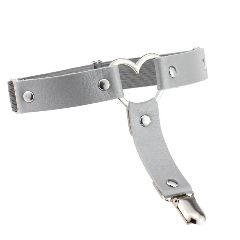 Sexy Women Studded Love Heart Leg Garters Rivet Punk Goth Harajuku Handmade Belt Ring Garters Gift FS99 Sexy Women Studded Love Heart Leg Garters Rivet Punk Goth Harajuku Handmade Belt Ring Garters Gift FS99