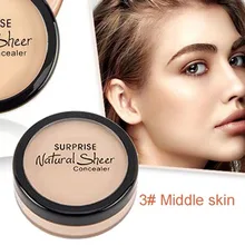 Multi-Effect Flawless Face Concealer Cream Oil-Control Scars Freckles Black Eye Full Cover Makeup Face Base Foundation 3#