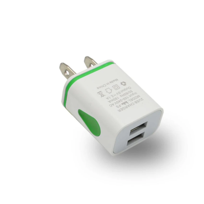 Новинка 2019 двойное зарядное устройство USB EU/US штепсельная вилка адаптер для